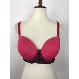 Torrid Lingerie Underwire Satin Floral Lace Bra Plus Size